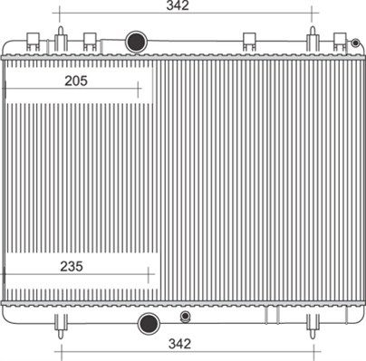 MAGNETI MARELLI radiatorius, variklio aušinimas 350213877000